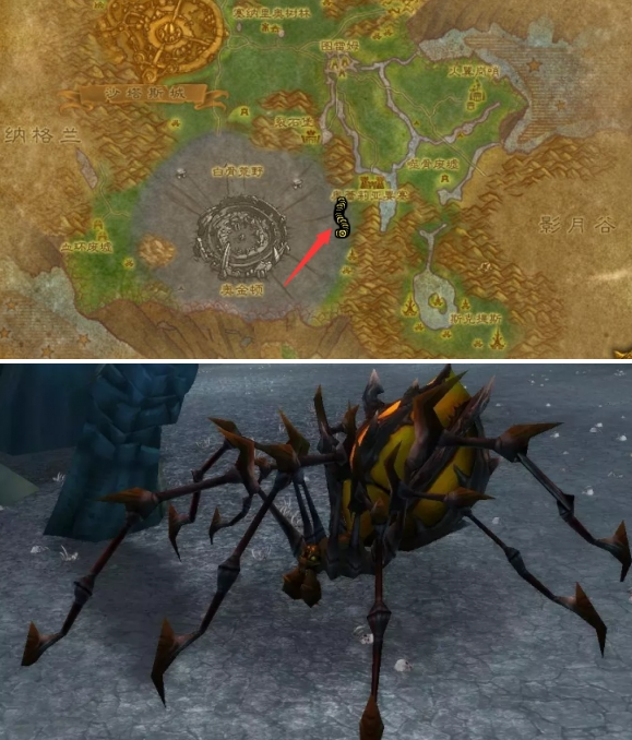 魔兽世界泰罗卡森林蜘蛛宝宝位置介绍2