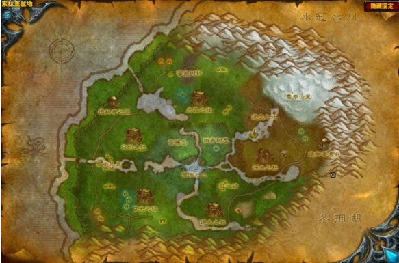 魔兽世界雪莲花采集位置及分布图4