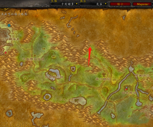 魔兽世界怀旧服黑海岸前往月光林地路线2