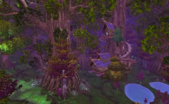 魔兽世界暗夜精灵出生地位置介绍2