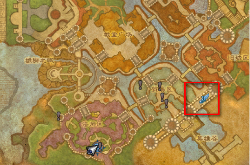 魔兽世界暴风城骑术训练师位置介绍2